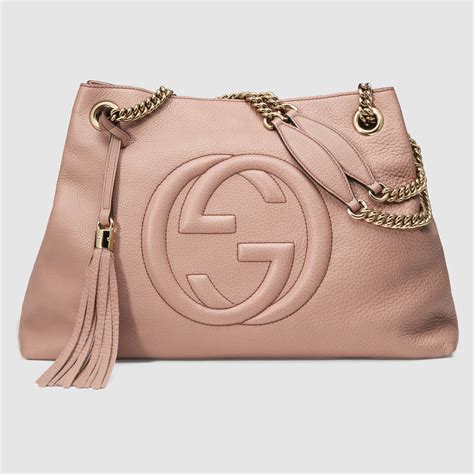 gucci soho tote pink|gucci soho shoulder bag large.